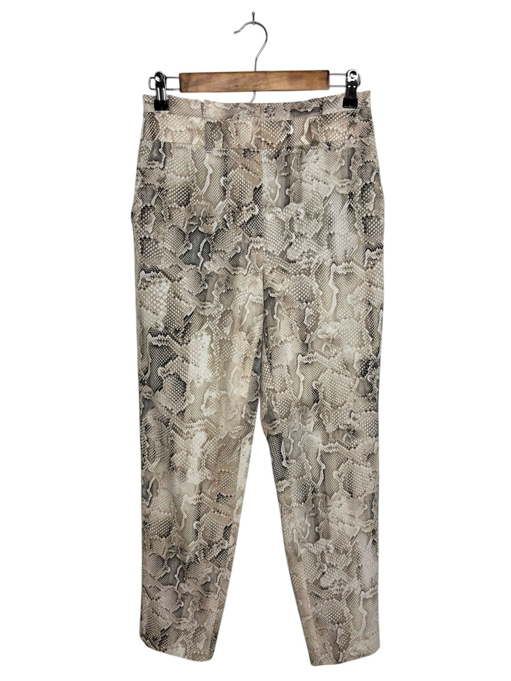 White House Black Market The Tapered Ankle Snakeskin Pants Size 0 Career Office